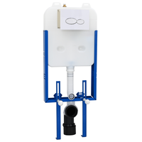 Telaio di montaggio a scomparsa per cassetta di scarico, doppio flusso in acciaio