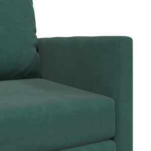 Divano Letto 2-in-1 Verde Scuro 74x77x81 cm in Velluto