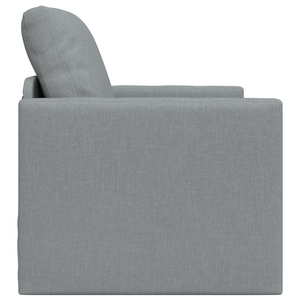 Divano Letto a Terra 2-in-1 Grigio Chiaro 74x77x81 cm Tessuto