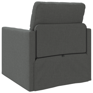 Sofa Bed Flooor 2-in-1 Grigio Scuro 74x77x81 cm Tessuto