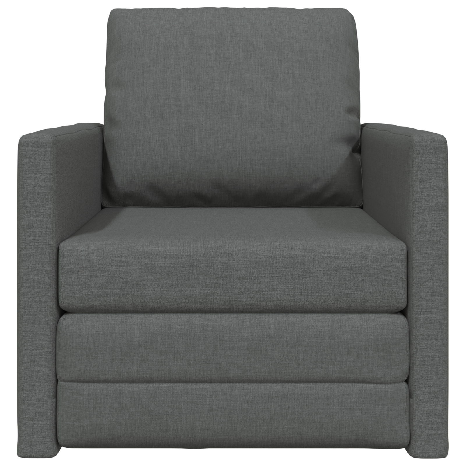 Sofa Bed Flooor 2-in-1 Grigio Scuro 74x77x81 cm Tessuto
