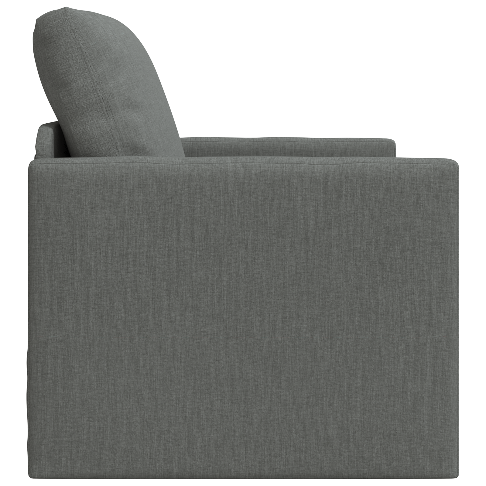 Sofa Bed Flooor 2-in-1 Grigio Scuro 74x77x81 cm Tessuto