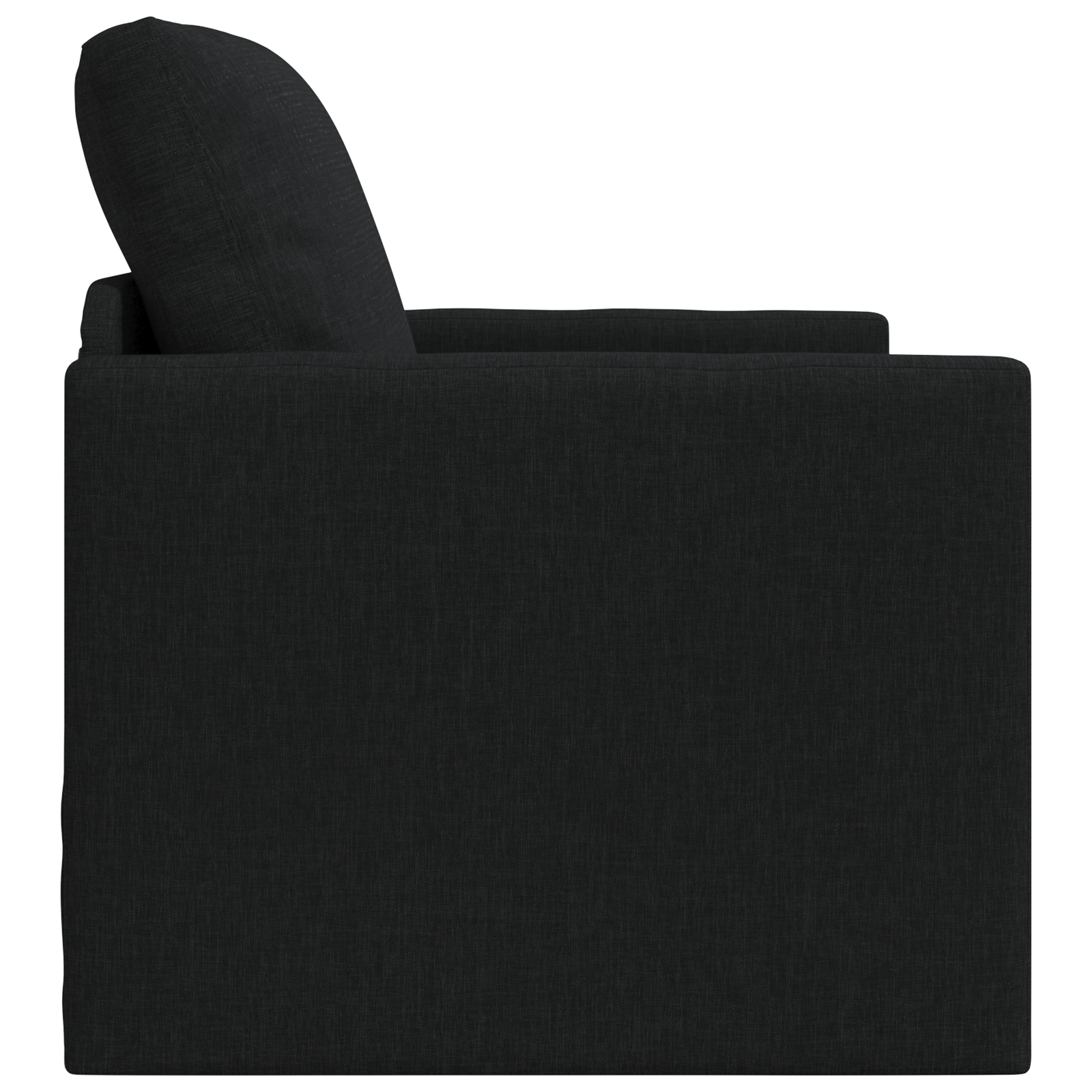 Divano Letto 2 in 1 Nero 74x77x81 cm Tessuto
