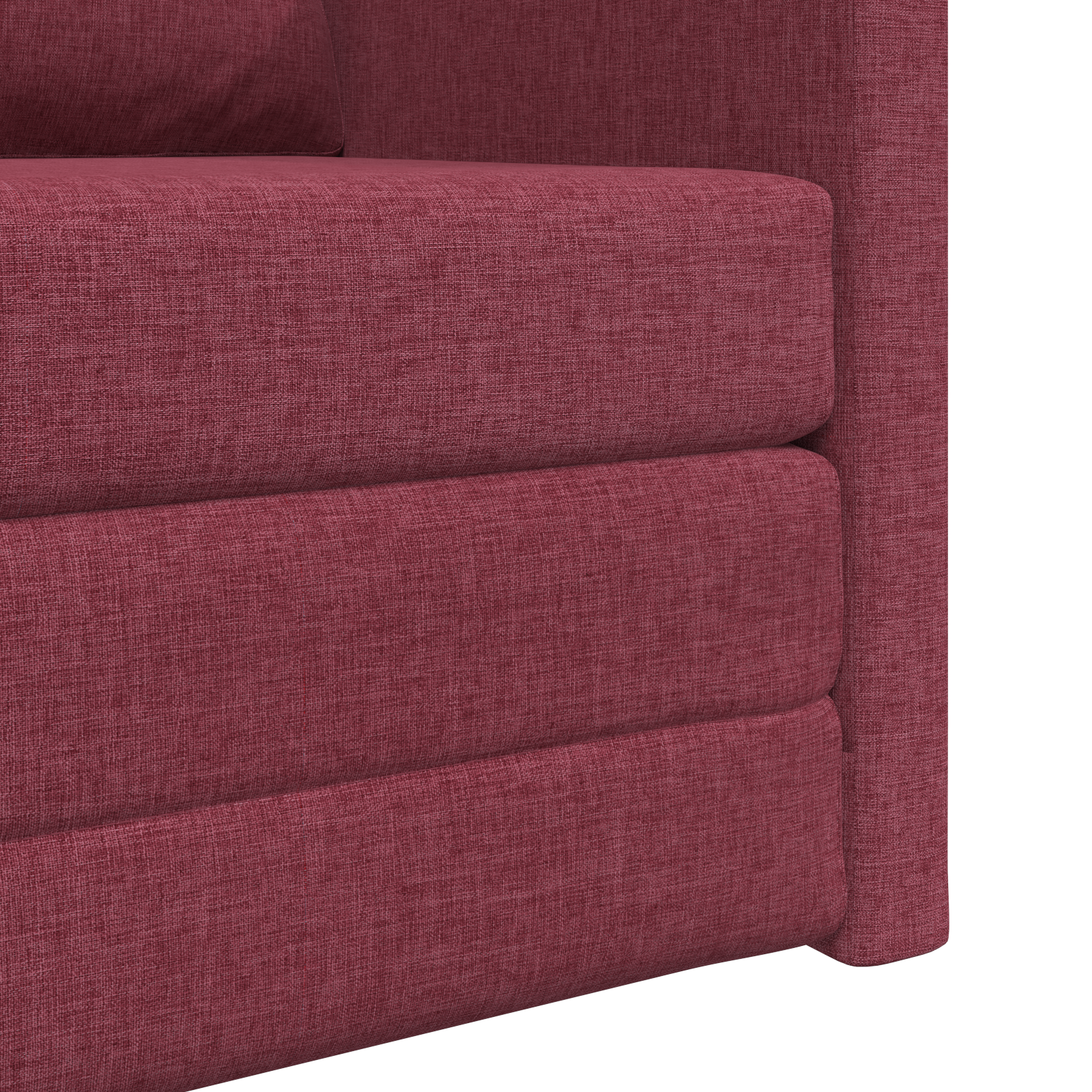 Sofa Letto 2-in-1 Rosso Borgogna 74x77x81 cm Tessuto