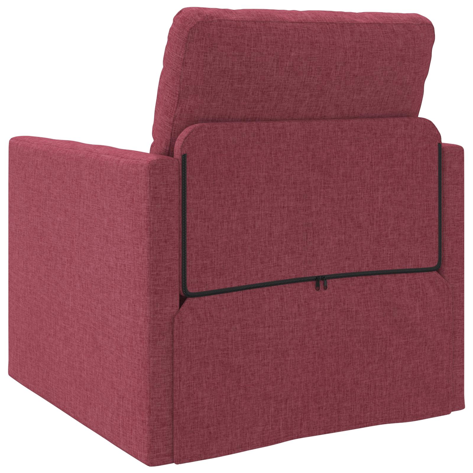Sofa Letto 2-in-1 Rosso Borgogna 74x77x81 cm Tessuto