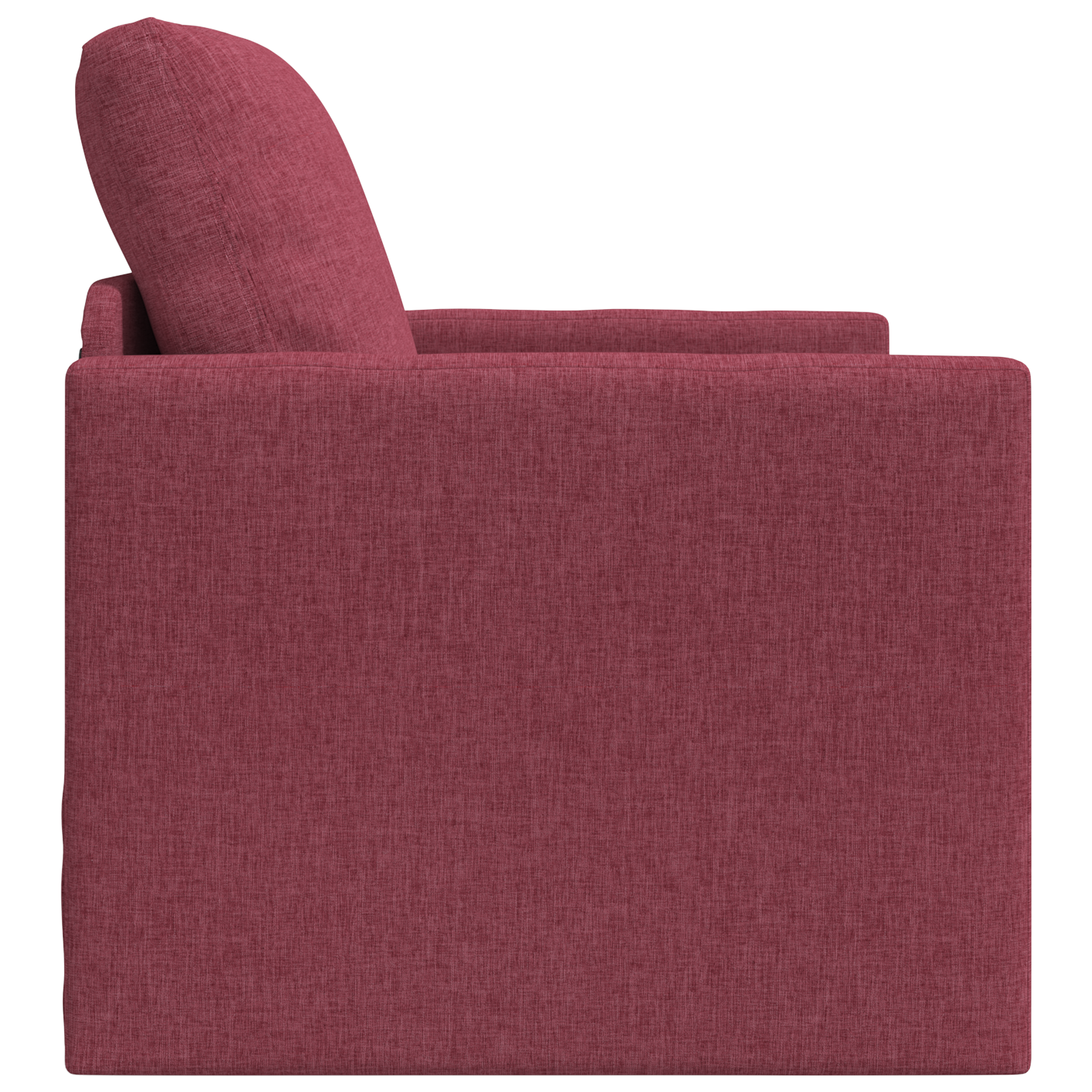 Sofa Letto 2-in-1 Rosso Borgogna 74x77x81 cm Tessuto