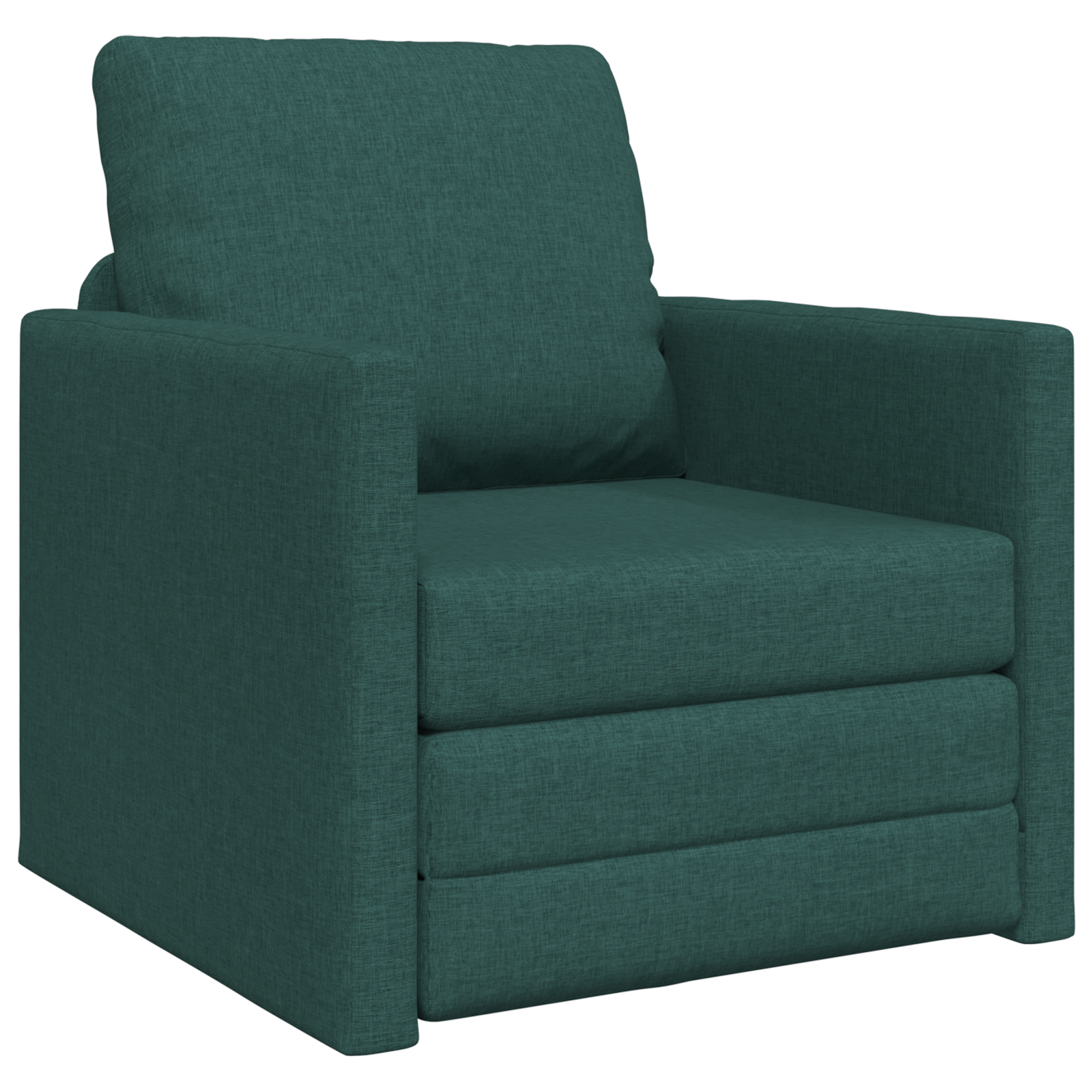 Sofa Letto Floor 2 in 1 Verde Scuro 74x77x81 cm Tessuto