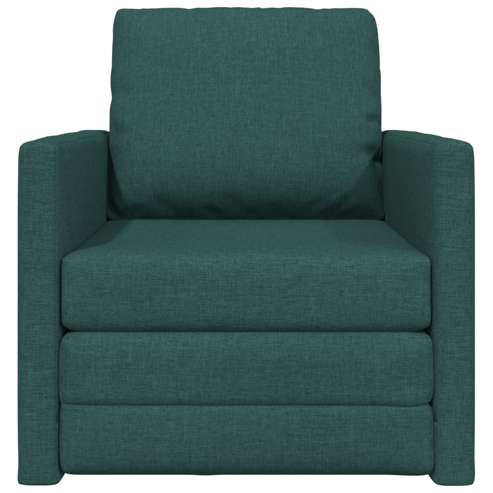 Sofa Letto Floor 2 in 1 Verde Scuro 74x77x81 cm Tessuto