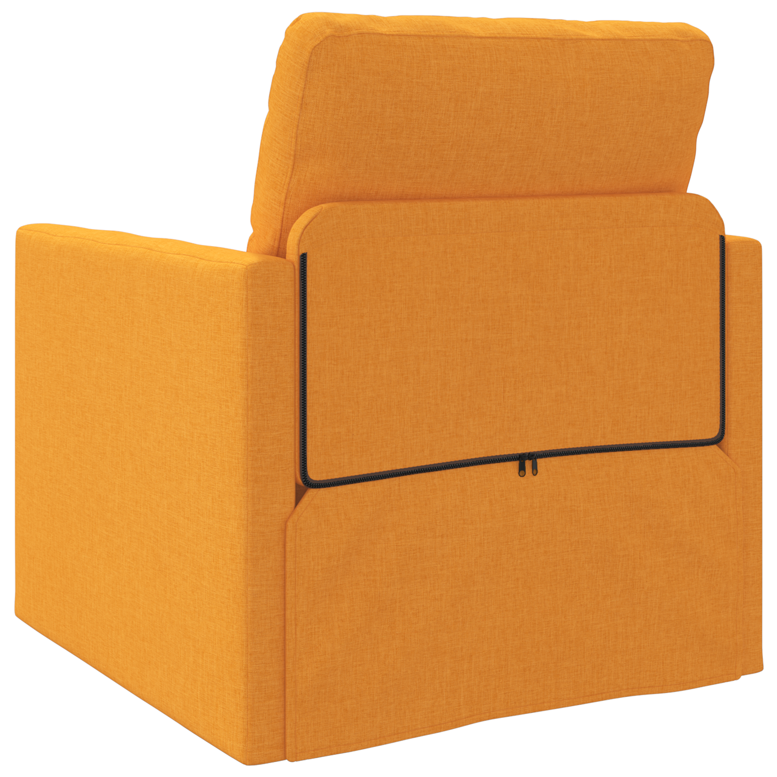 Divano Letto 2-in-1 Giallo Scuro 74x77x81 cm Tessuto