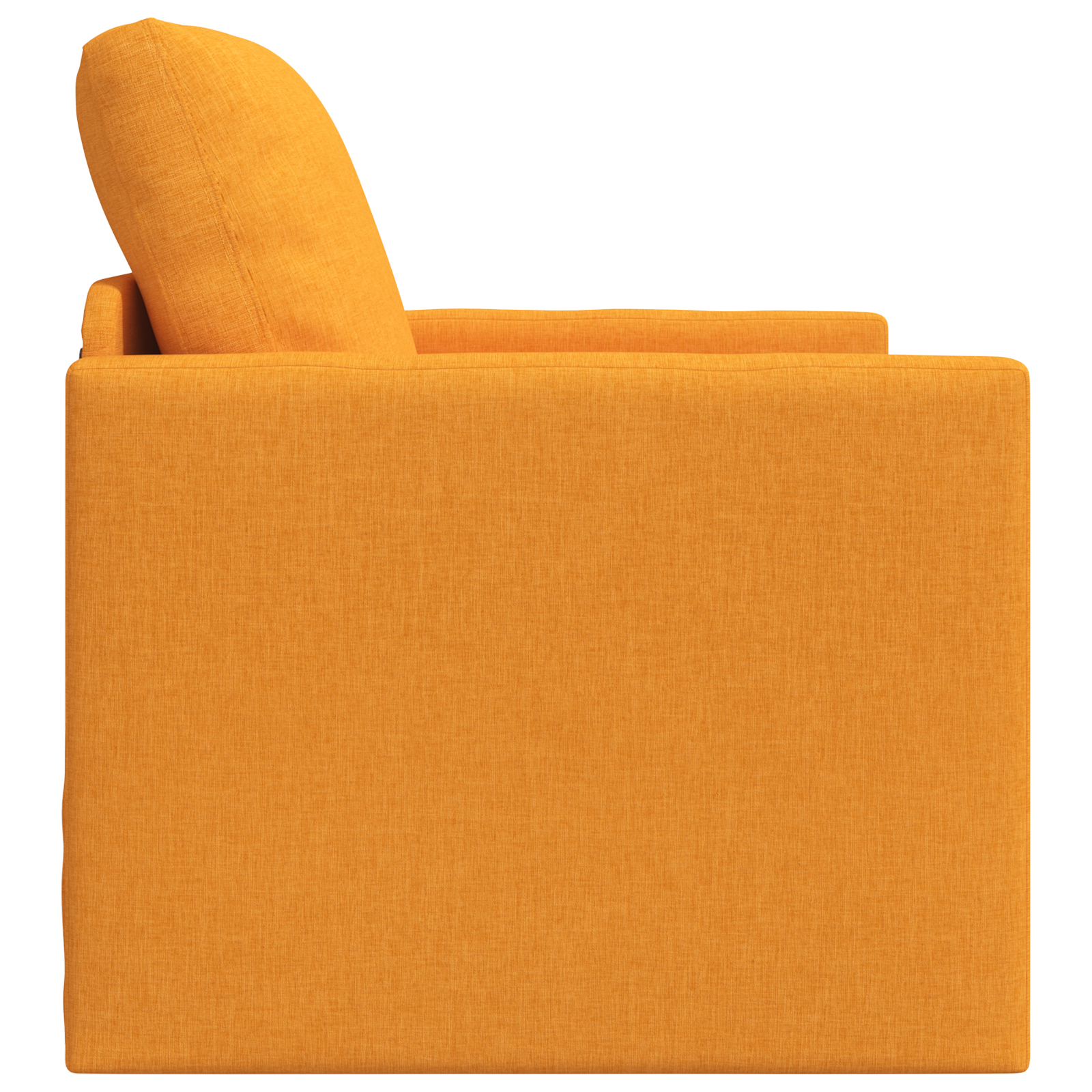 Divano Letto 2-in-1 Giallo Scuro 74x77x81 cm Tessuto