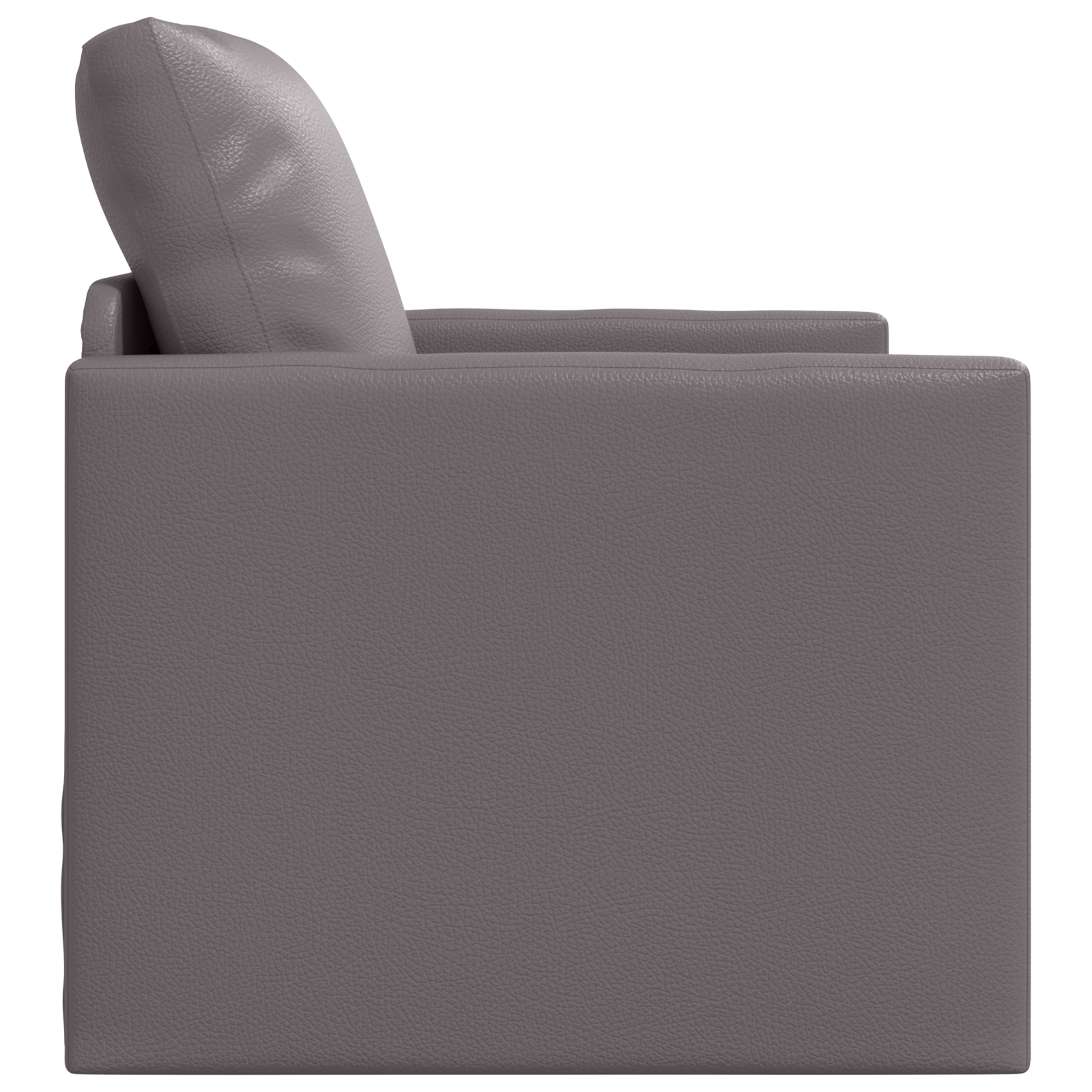 Divano Letto da Pavimento 2-in-1 Grigio 74x77x81 cm Pelle Sintetica