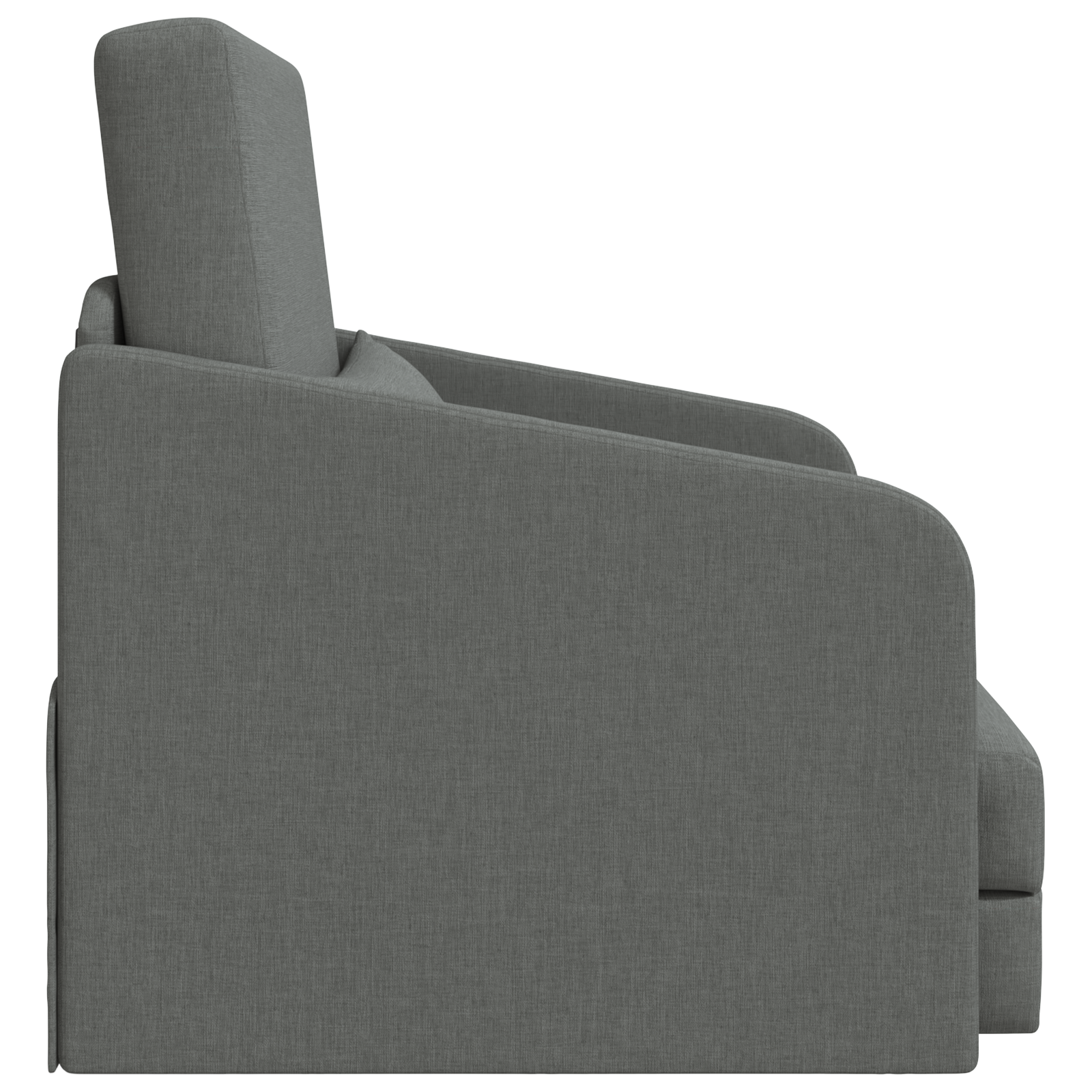 Divano Letto Pieghevole 2-in-1 Grigio Scuro 65x80x83 cm Tessuto