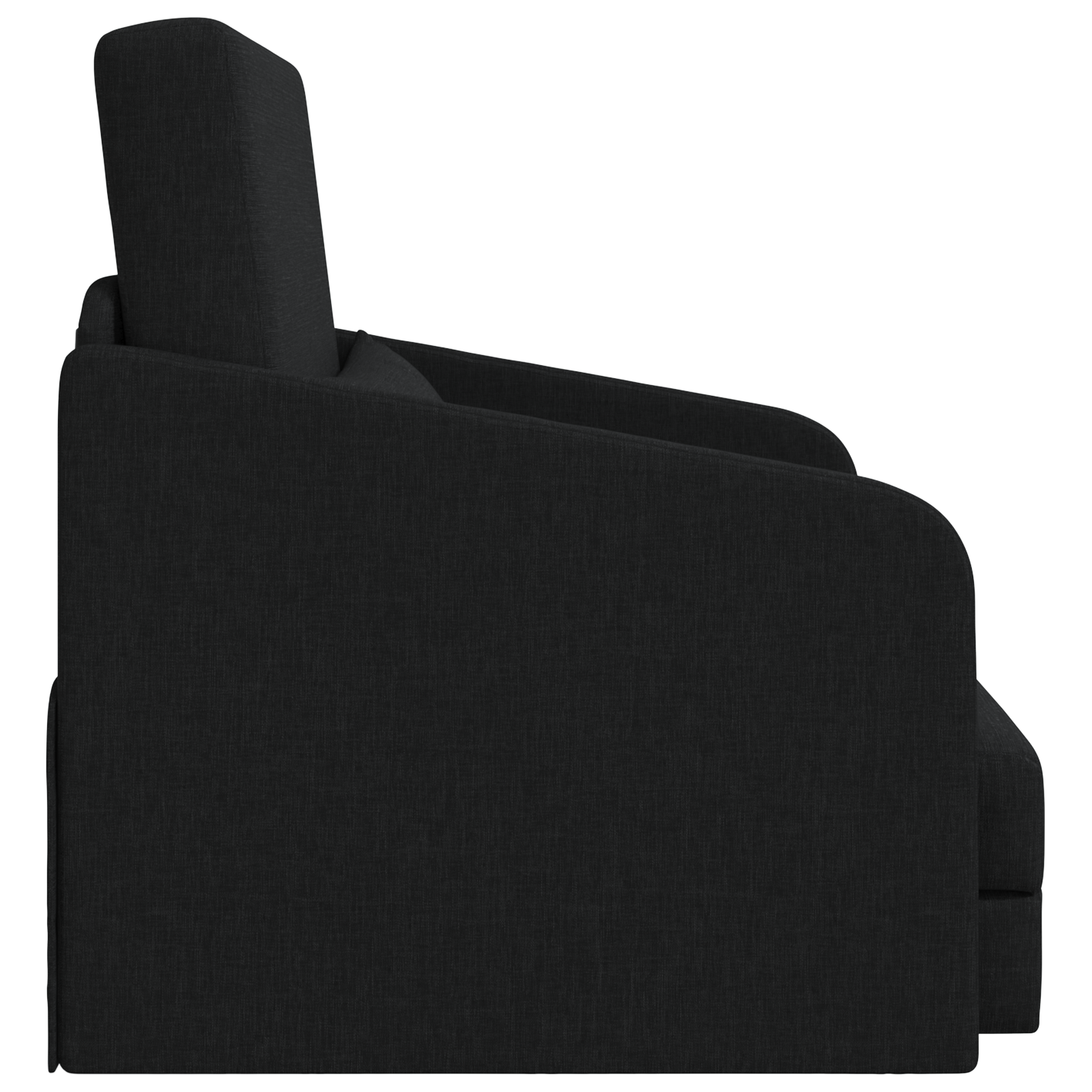 Divano Letto 2-in-1 Nero 65x80x83 cm Tessuto