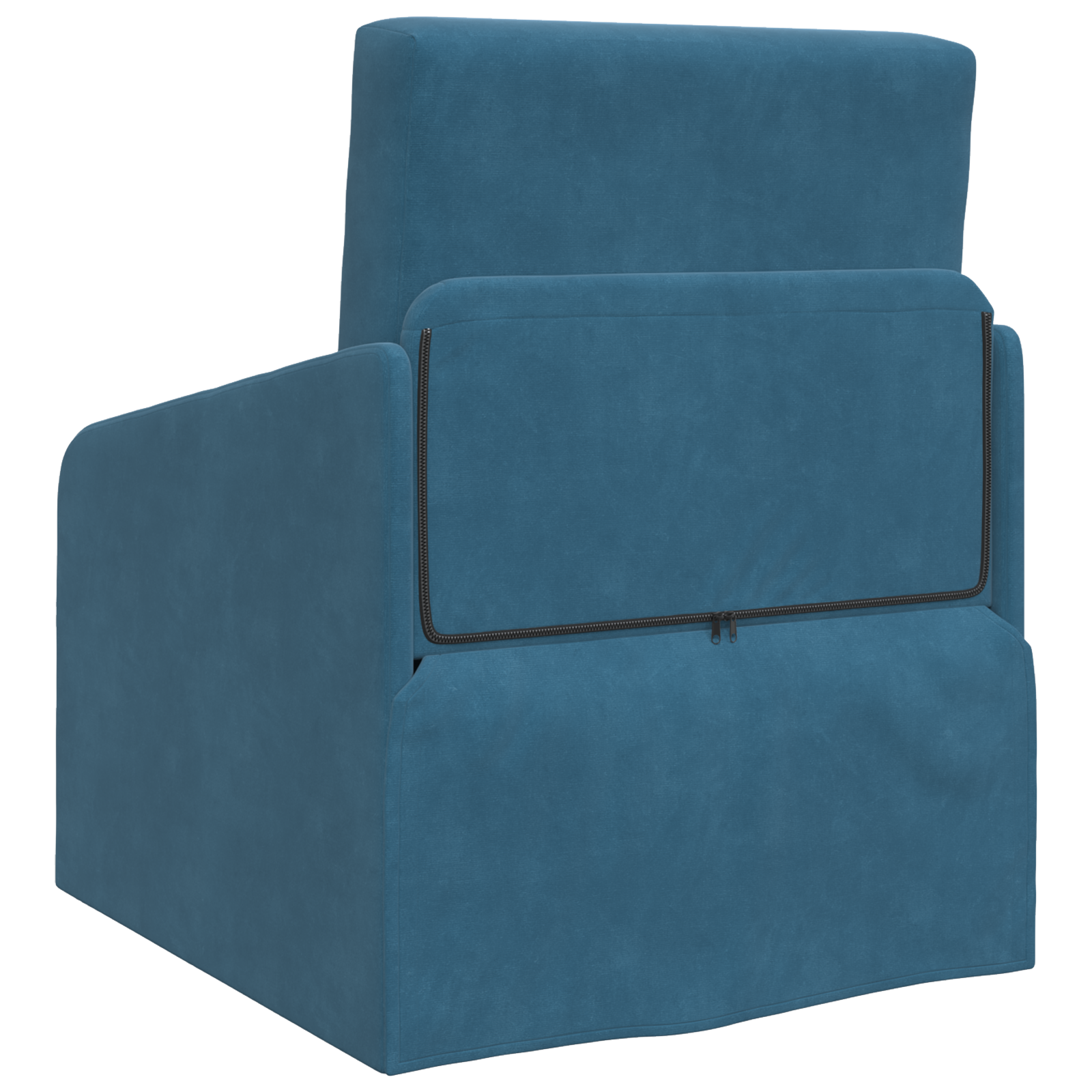 Divano Letto 2-in-1 Blu 65x80x83 cm Velluto