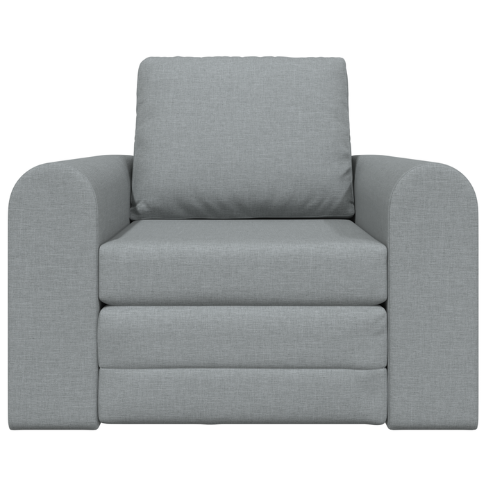 Divano Letto 2-in-1 Grigio Chiaro 98x71x83 cm Tessuto