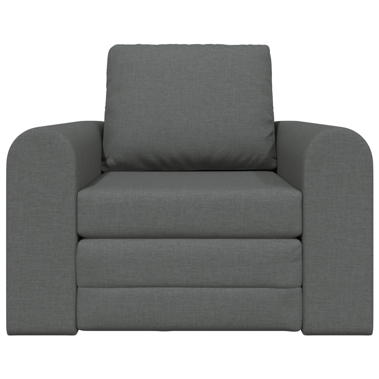 Divano Letto 2-in-1 Grigio Scuro 98x71x83 cm Tessuto