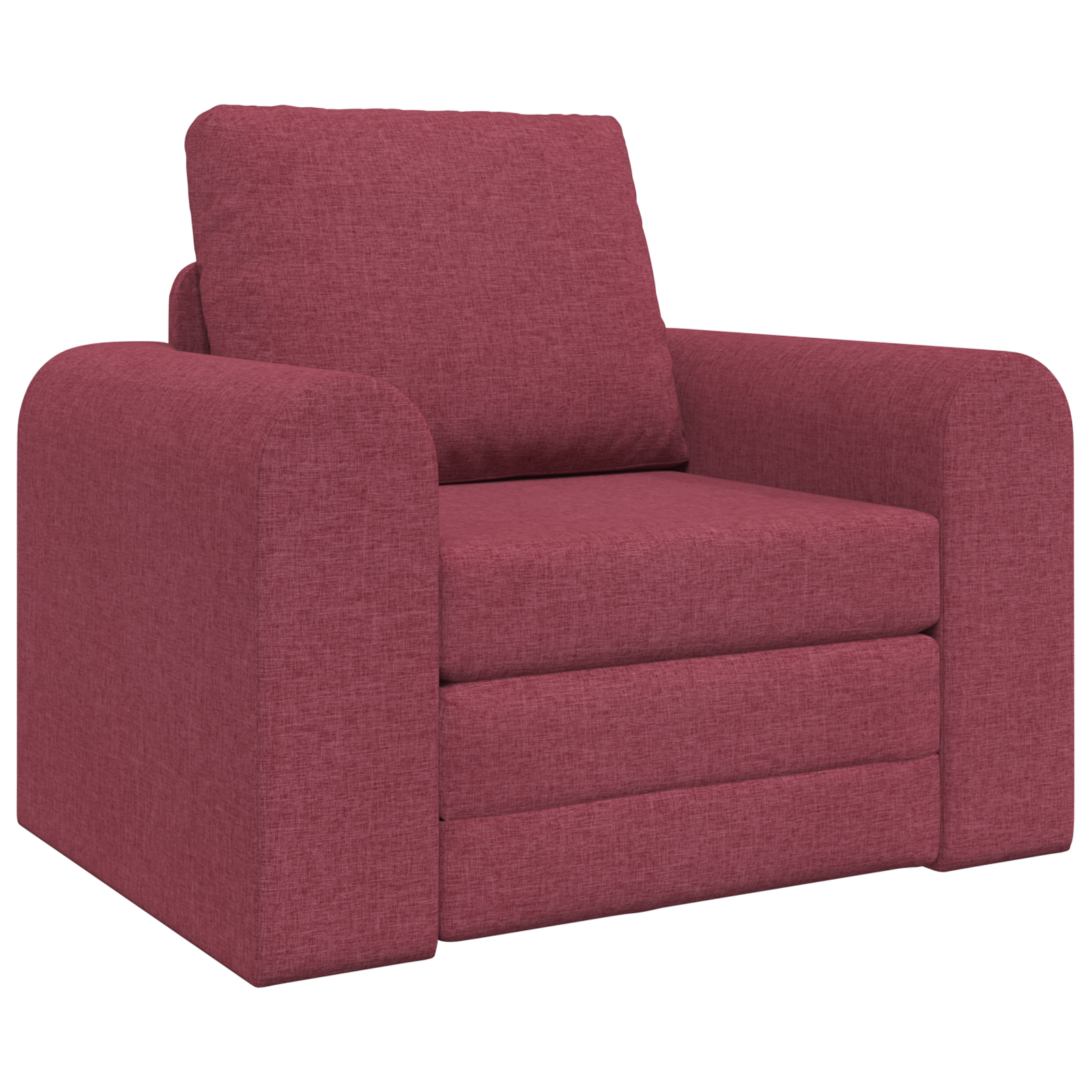 Divano Letto 2-in-1 Rosso Borgogna 98x71x83 cm Tessuto