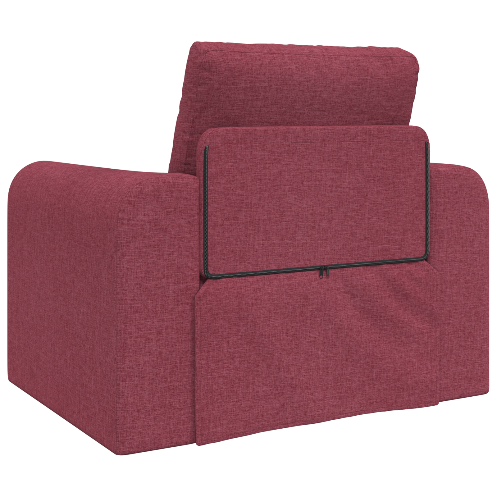Divano Letto 2-in-1 Rosso Borgogna 98x71x83 cm Tessuto