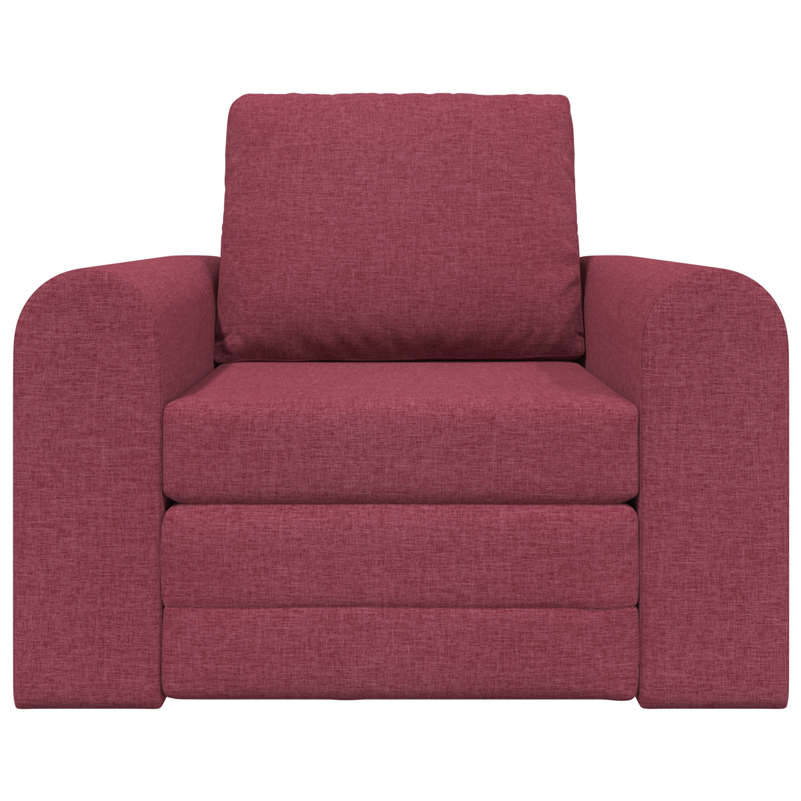 Divano Letto 2-in-1 Rosso Borgogna 98x71x83 cm Tessuto