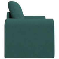 Divano Letto a Pavimento 2-in-1 Verde Scuro 98x71x83 cm Tessuto