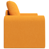 Divano Letto a Terra 2-in-1 Giallo Scuro 98x71x83 cm Tessuto