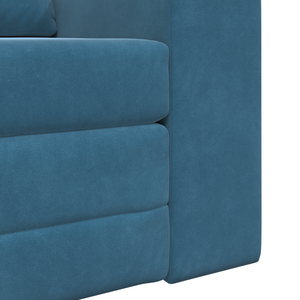 Divano Letto 2 in 1 Blu 98x71x83 cm