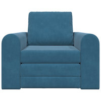 Divano Letto 2 in 1 Blu 98x71x83 cm