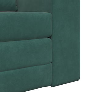 Divano Letto 2-in-1 Verde Scuro 98x71x83 cm