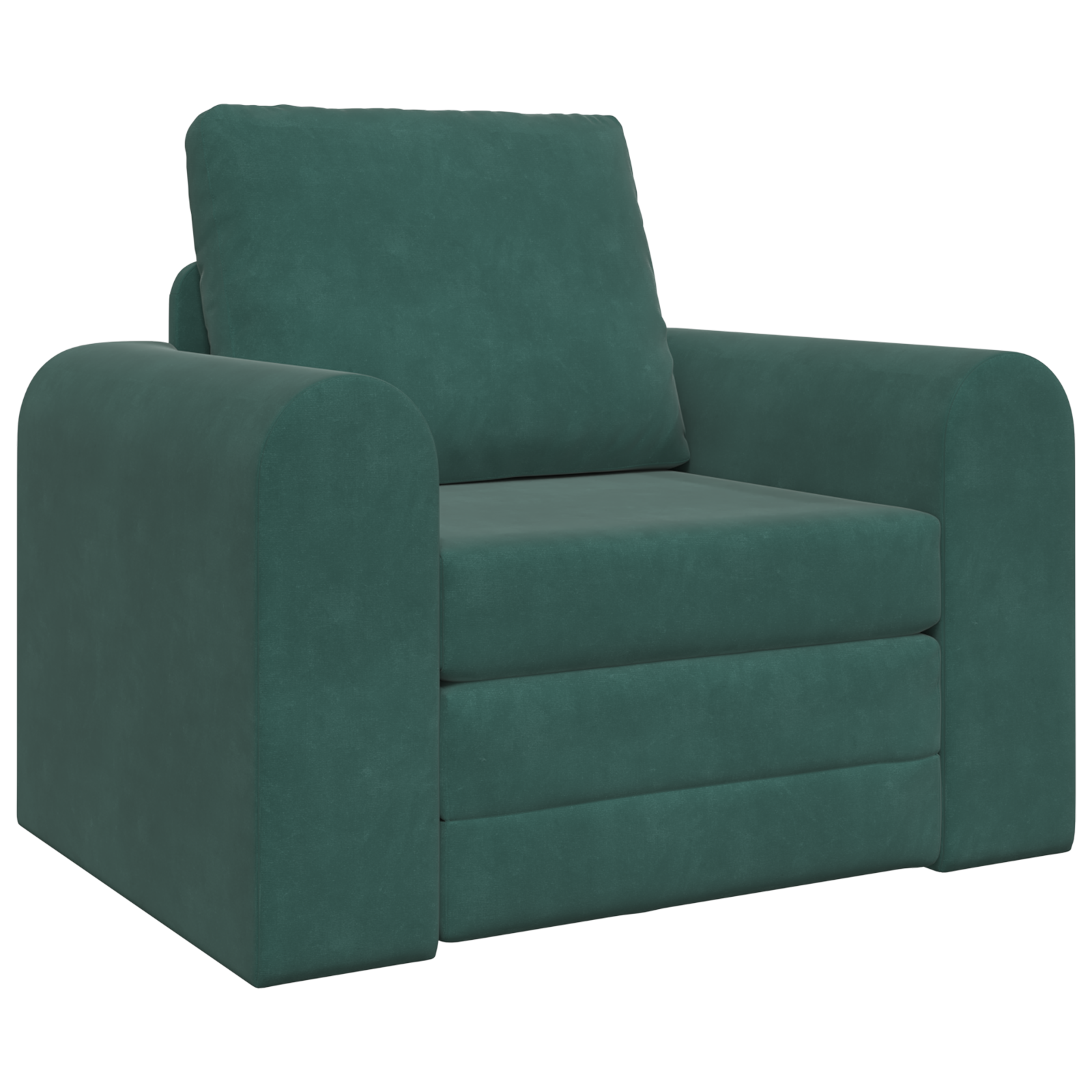 Divano Letto 2-in-1 Verde Scuro 98x71x83 cm
