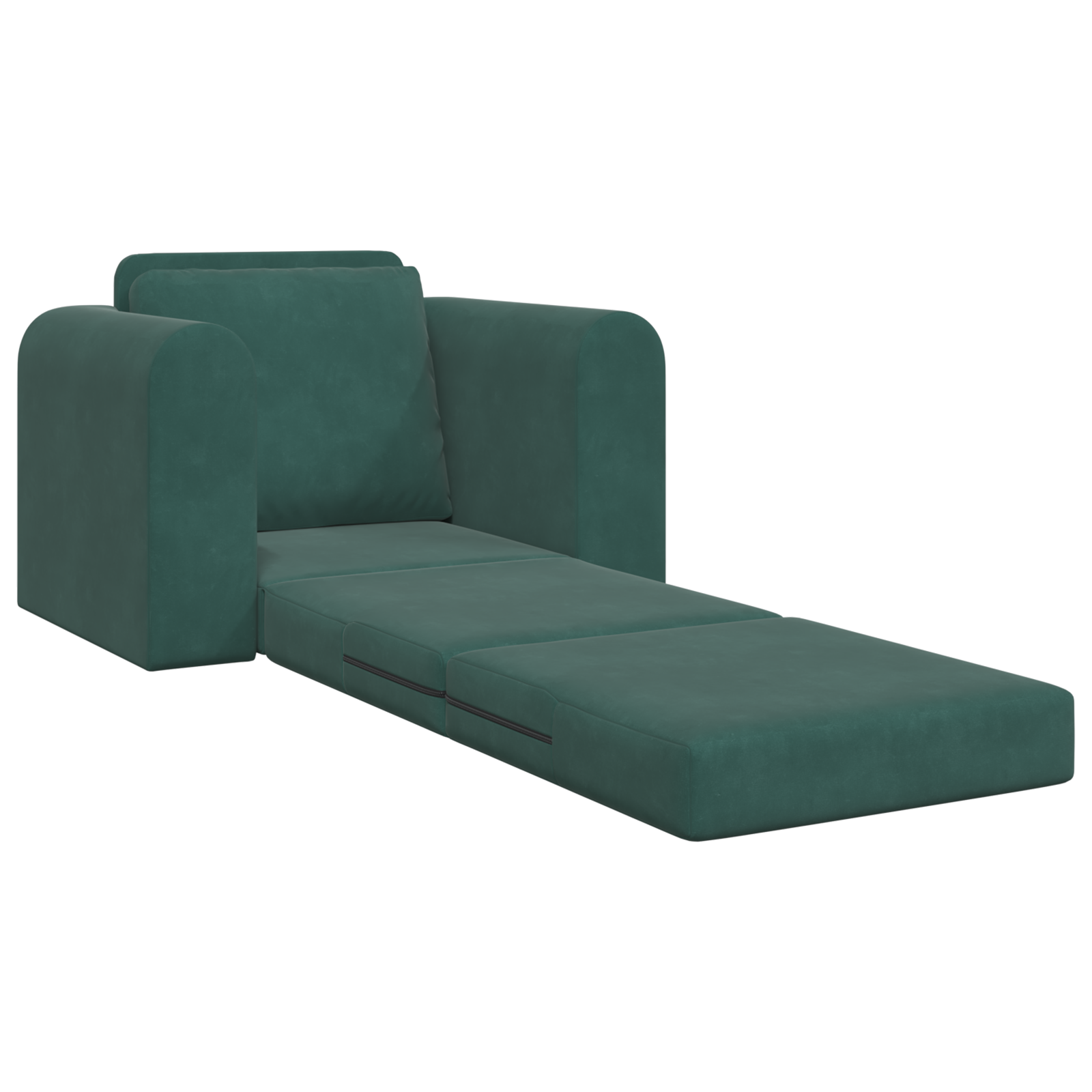 Divano Letto 2-in-1 Verde Scuro 98x71x83 cm