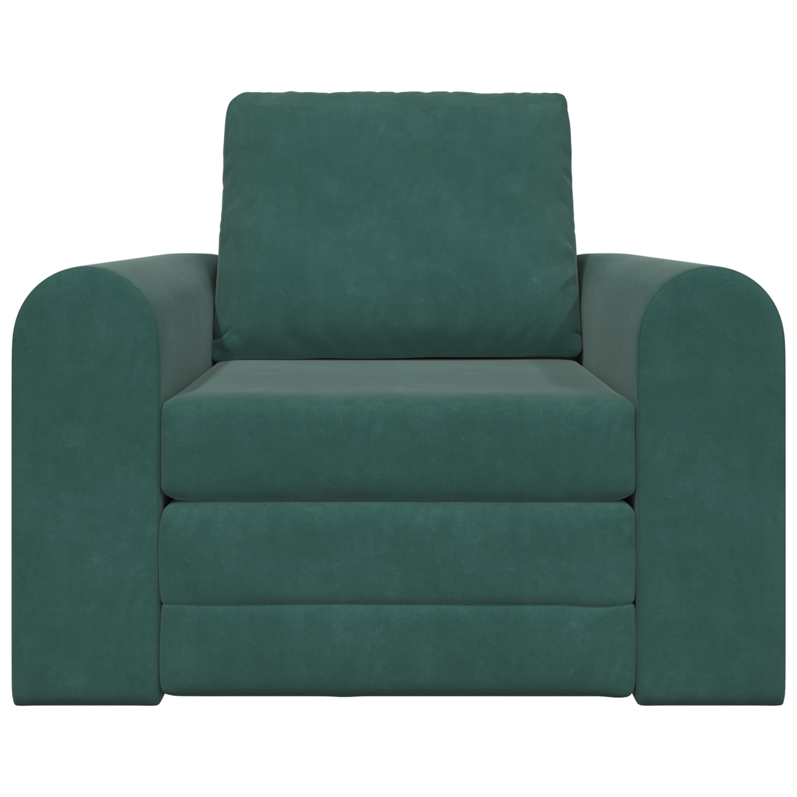 Divano Letto 2-in-1 Verde Scuro 98x71x83 cm