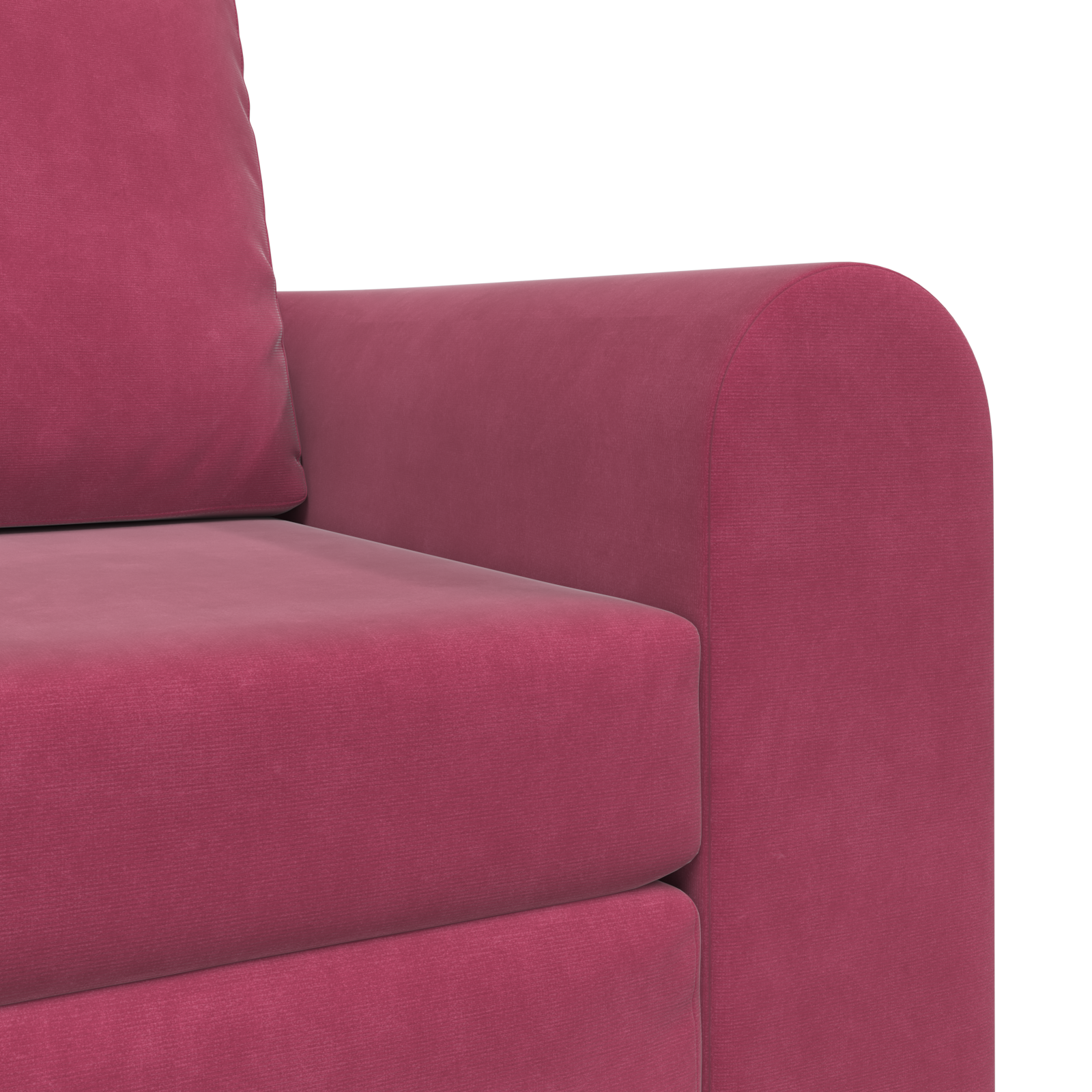 Divano Letto 2 in 1 Rosso Vino 98x71x83 cm Velluto