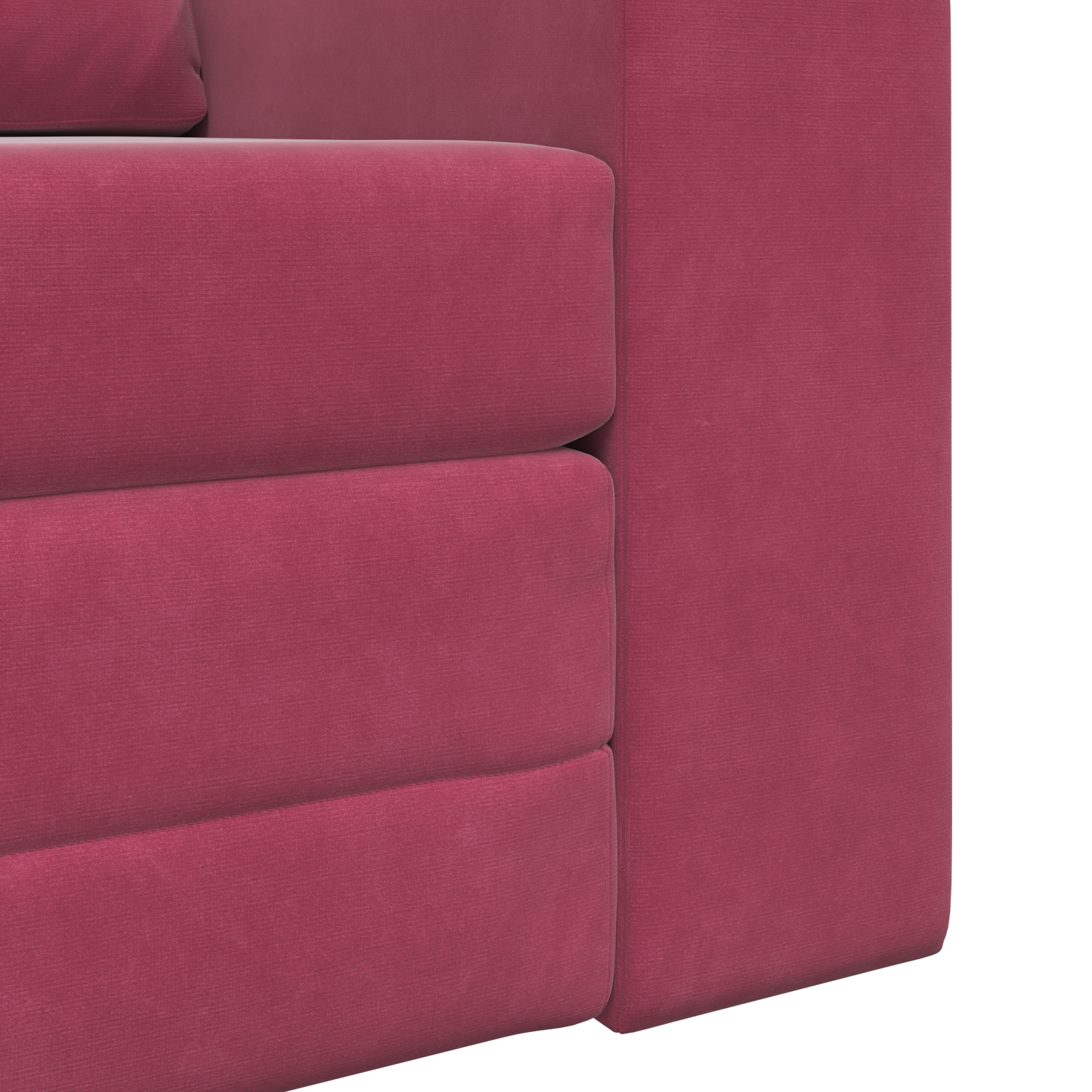 Divano Letto 2 in 1 Rosso Vino 98x71x83 cm Velluto