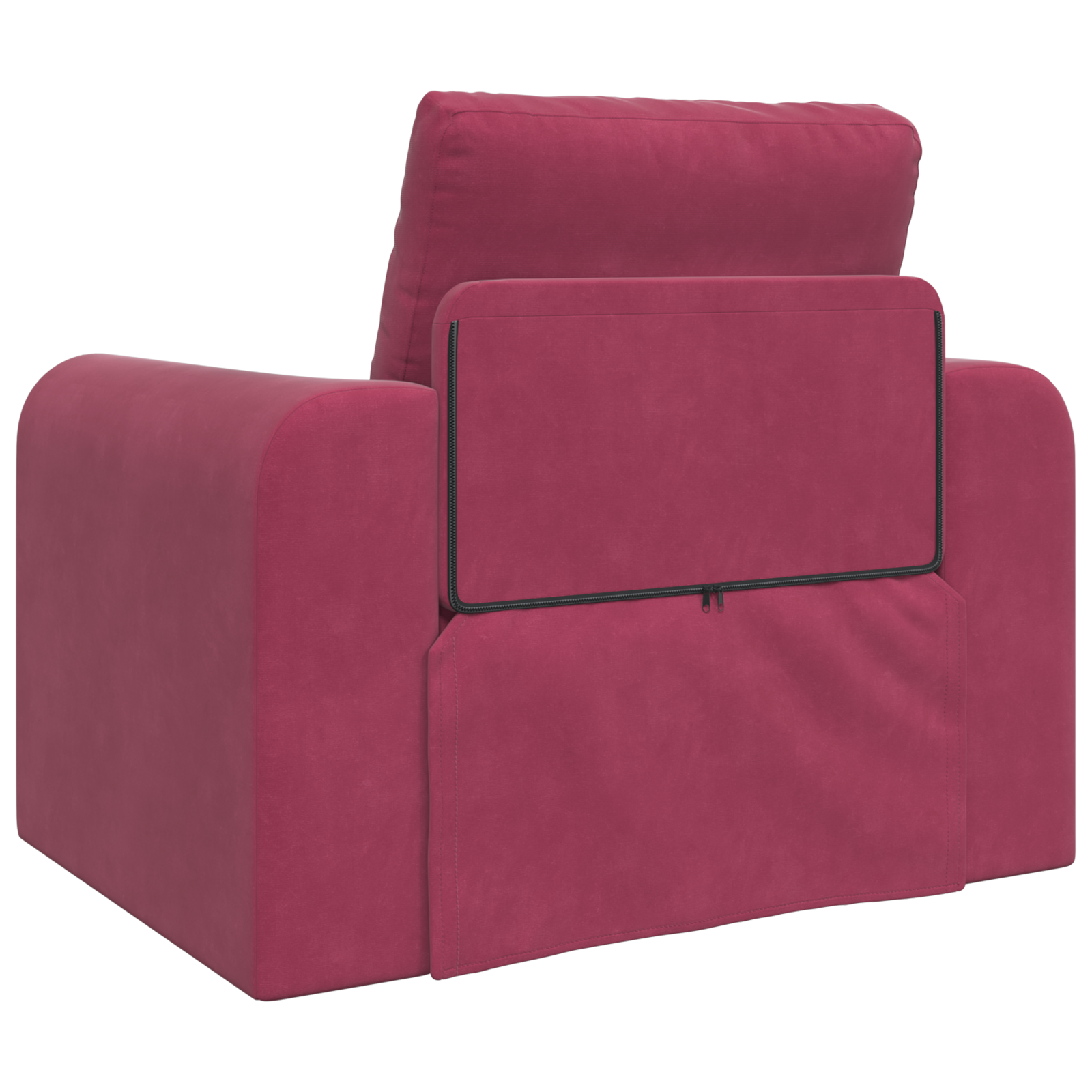 Divano Letto 2 in 1 Rosso Vino 98x71x83 cm Velluto