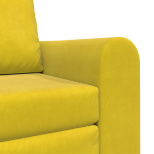 Divano Letto 2-in-1 Giallo 98x71x83 cm in Velluto