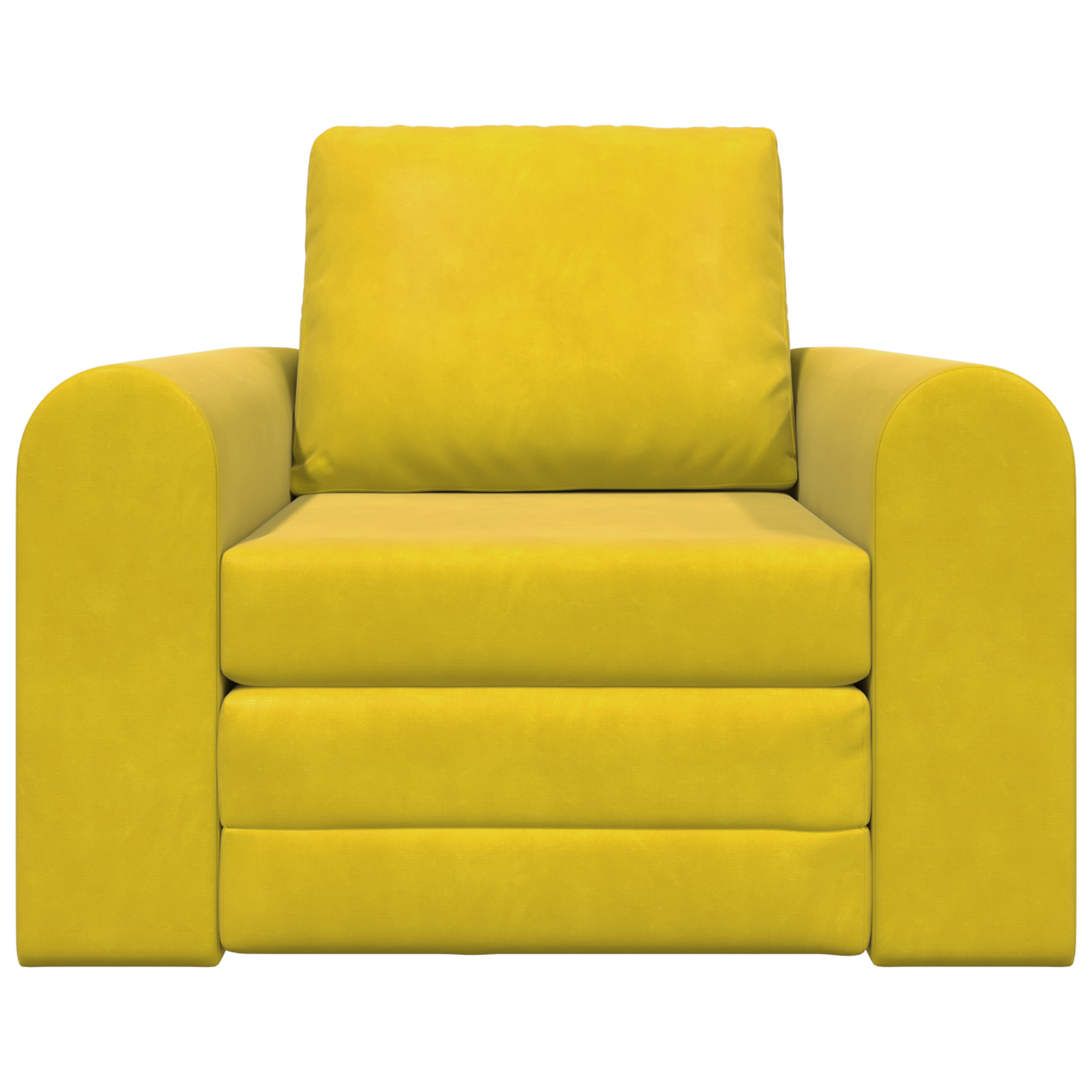 Divano Letto 2-in-1 Giallo 98x71x83 cm in Velluto