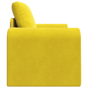 Divano Letto 2-in-1 Giallo 98x71x83 cm in Velluto