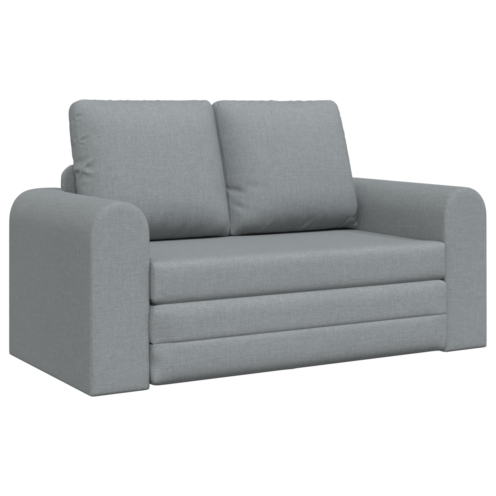 Divano Letto 2-in-1 Grigio Chiaro 148x71x83 cm Tessuto
