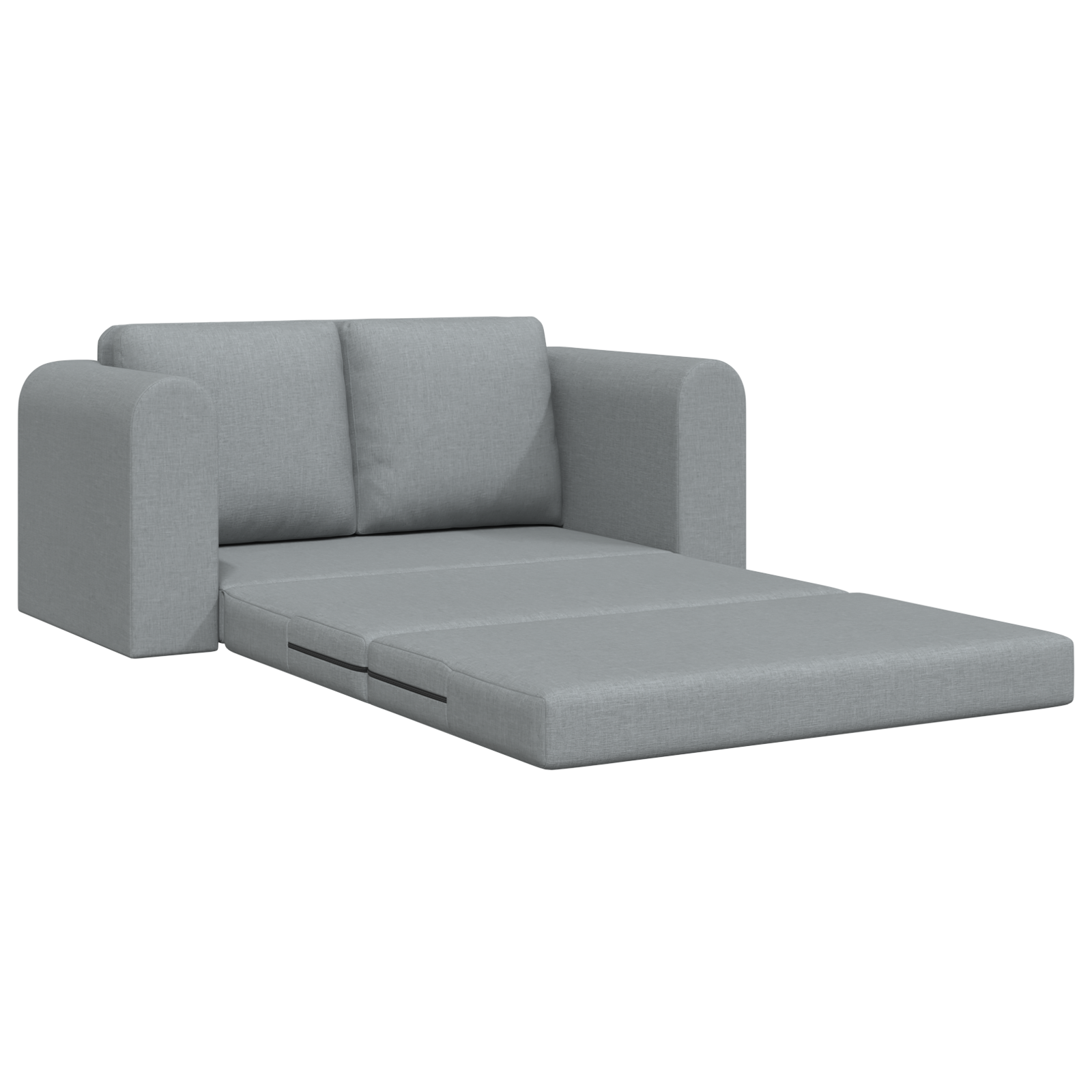Divano Letto 2-in-1 Grigio Chiaro 148x71x83 cm Tessuto
