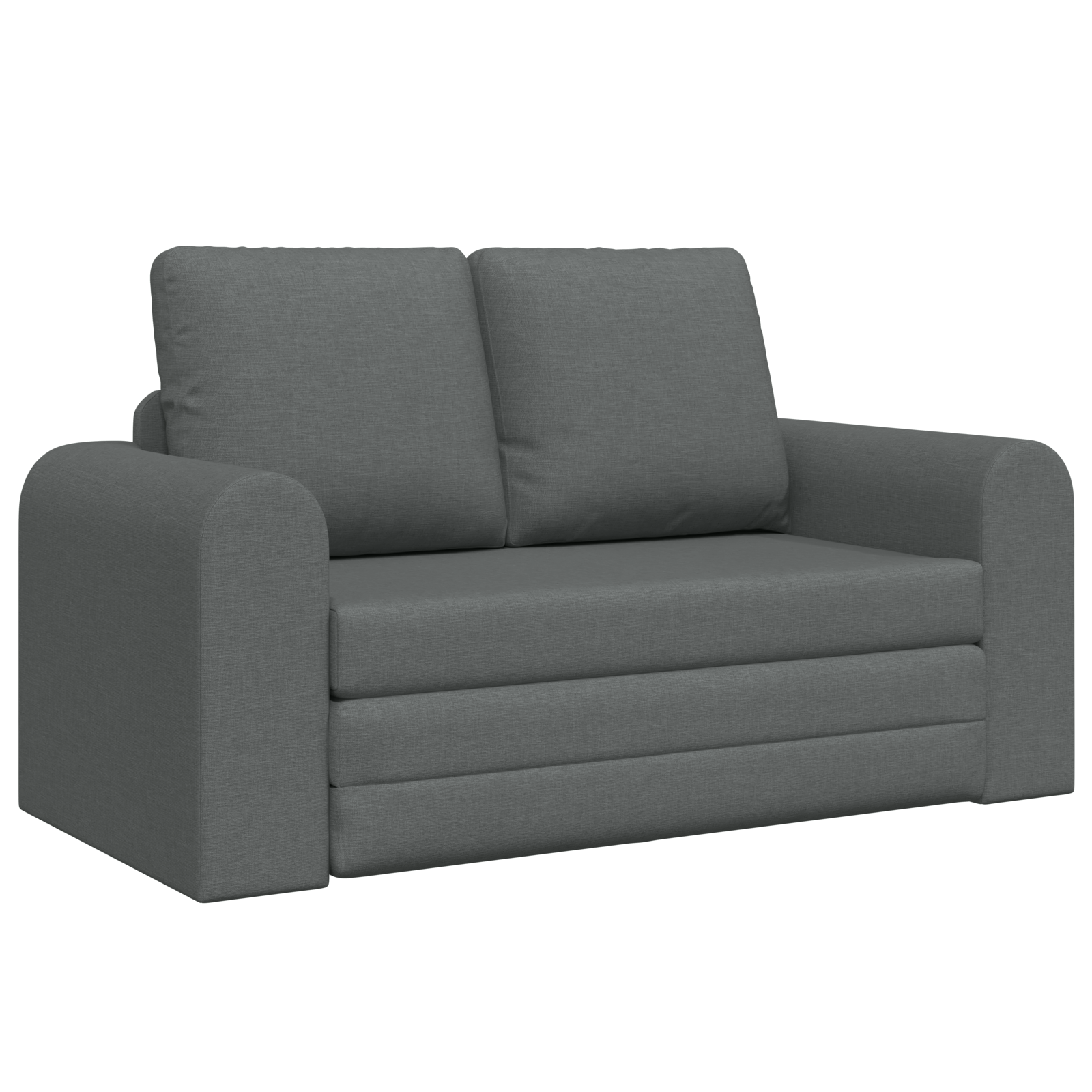 Divano Letto vitaXL 2 in 1 Grigio Scuro 148x71x83 cm Tessuto