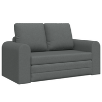 Divano Letto vitaXL 2 in 1 Grigio Scuro 148x71x83 cm Tessuto