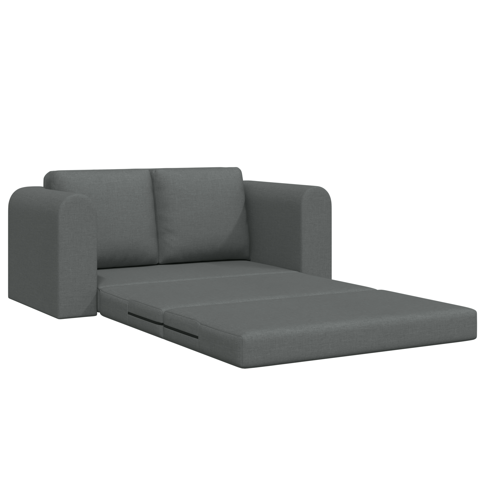 Divano Letto vitaXL 2 in 1 Grigio Scuro 148x71x83 cm Tessuto