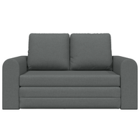 Divano Letto vitaXL 2 in 1 Grigio Scuro 148x71x83 cm Tessuto