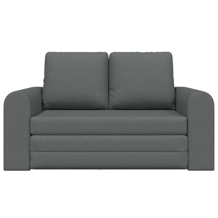 Divano Letto vitaXL 2 in 1 Grigio Scuro 148x71x83 cm Tessuto
