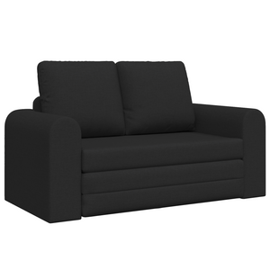 Divano Letto a Terra 2 in 1 Nero 148x71x83 cm Tessuto