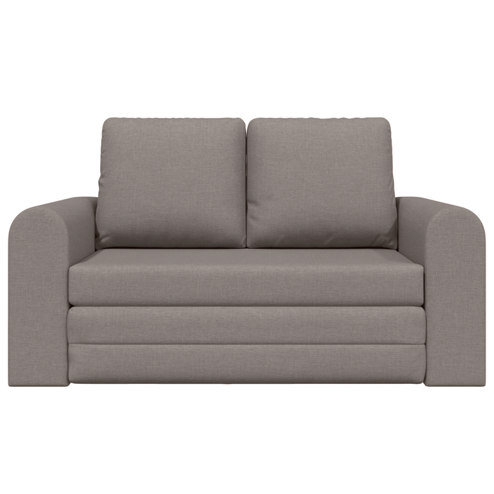 Divano Letto a Pavimento 2 in 1 Tortora 148x71x83 cm Tessuto