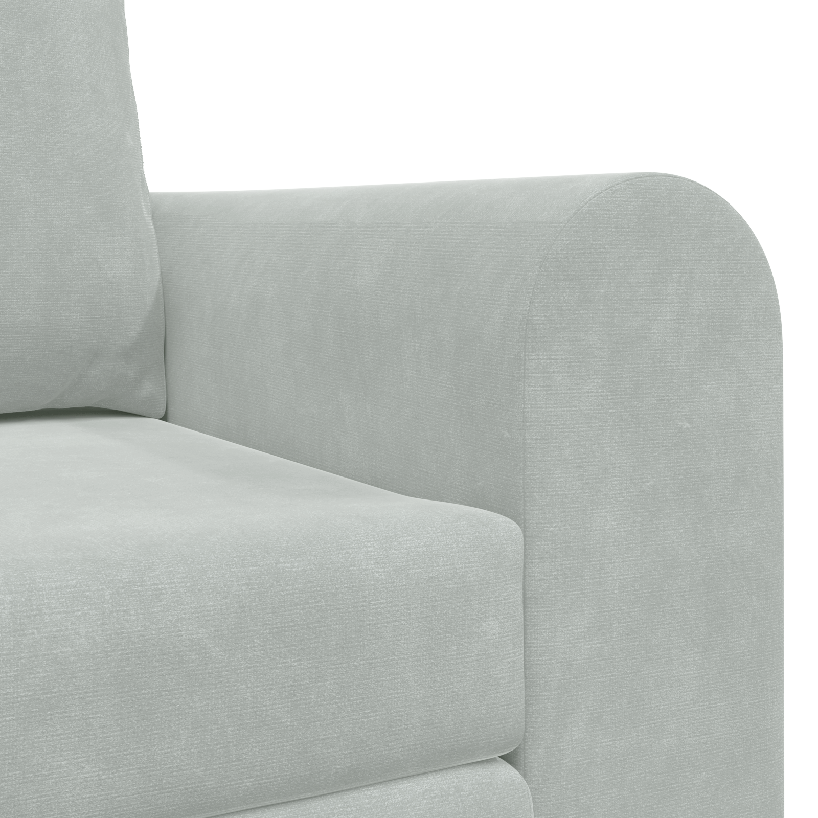Divano Letto vitaXL 2-in-1 Grigio Chiaro 148x71x83 cm Velour