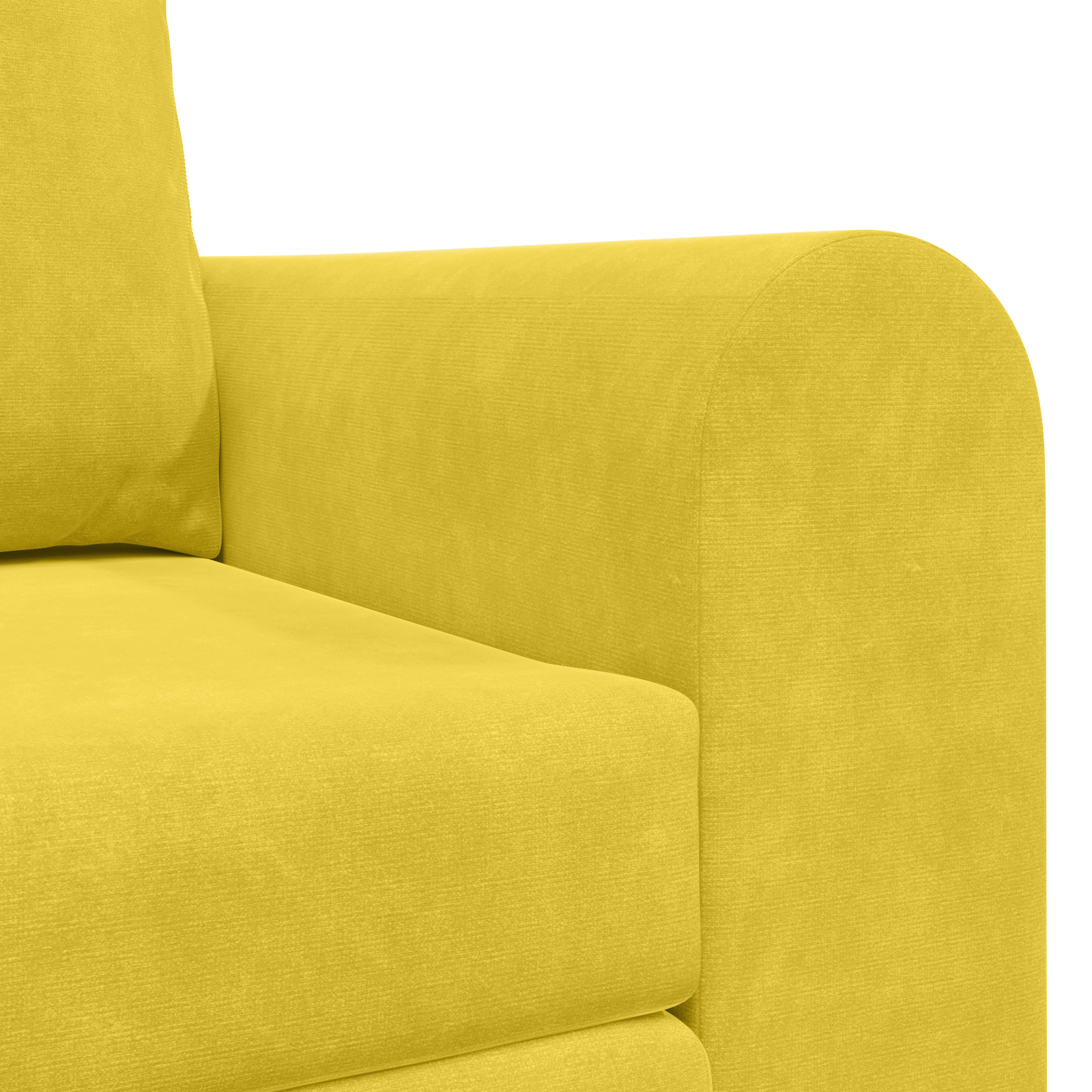 Divano letto 2-in-1 Giallo 148x71x83 cm in velluto