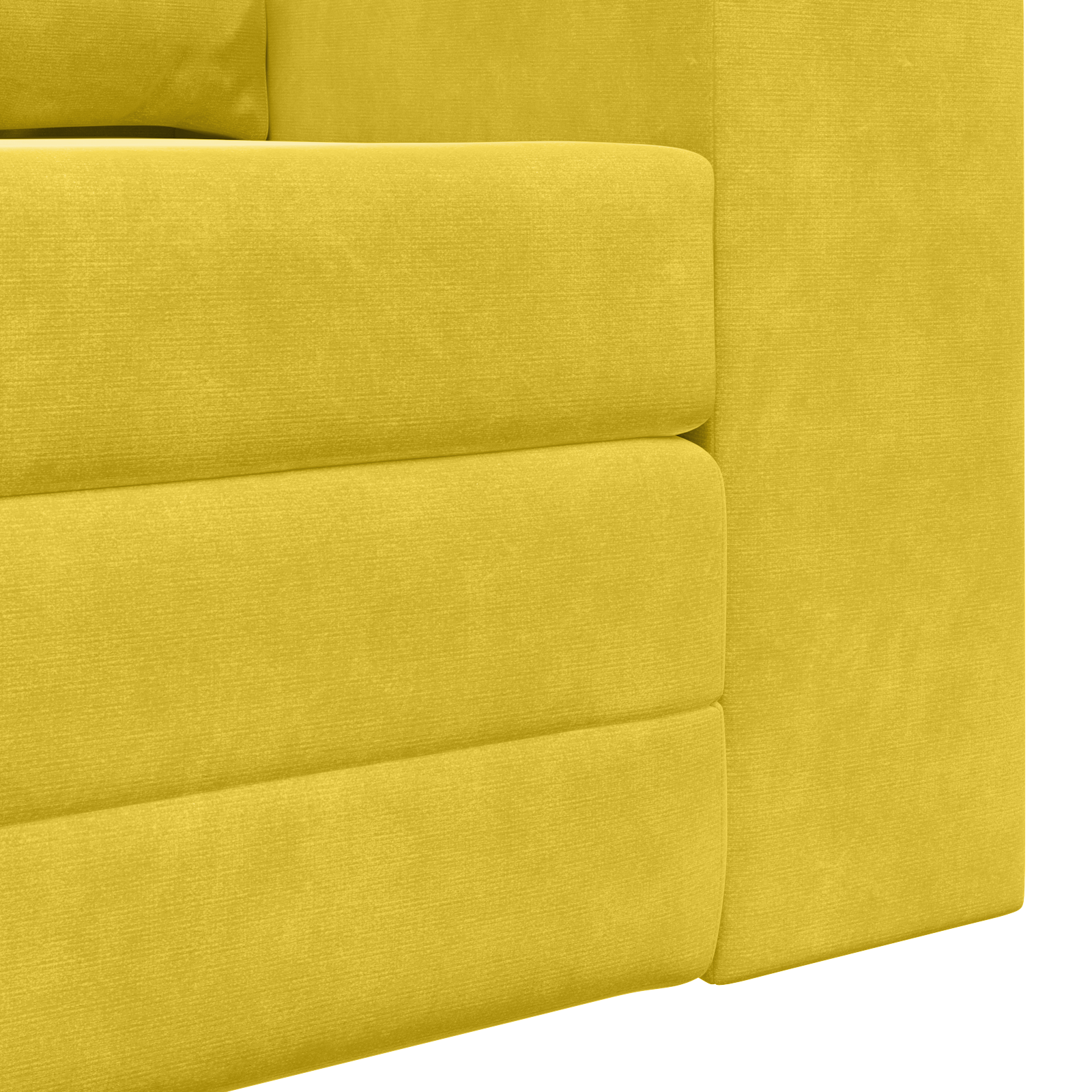 Divano letto 2-in-1 Giallo 148x71x83 cm in velluto