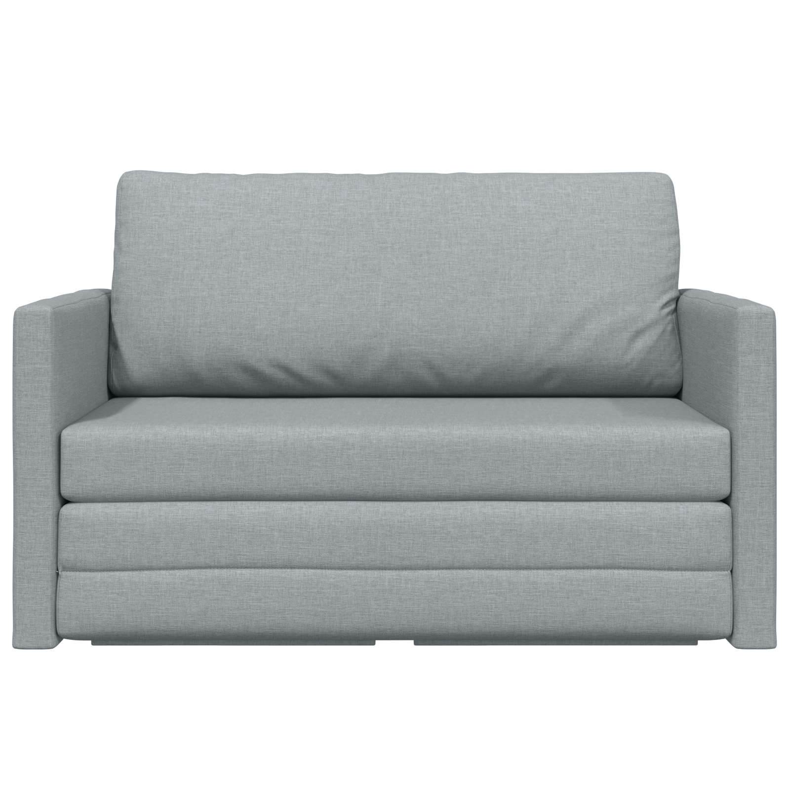 Divano Letto versione 2 in 1 Grigio Chiaro 124x71x78 cm Tessuto